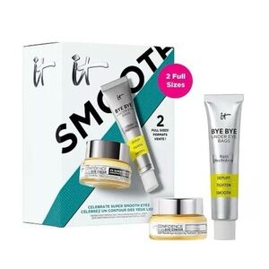 IT COSMETICS BNIB SET OF 2 SIZE PRODUCTS - EYE CRRAM & BYE BYE UNDER EYE BAGS